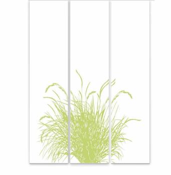 Reed 24 – Apfel blancoFlächenvorhang - 3teiliges Set Flächenvorhang 3er Set, Schiebegardine, Schiebegardinen, blickdicht, Flächenvorhang blickdicht, Schiebevorhang,